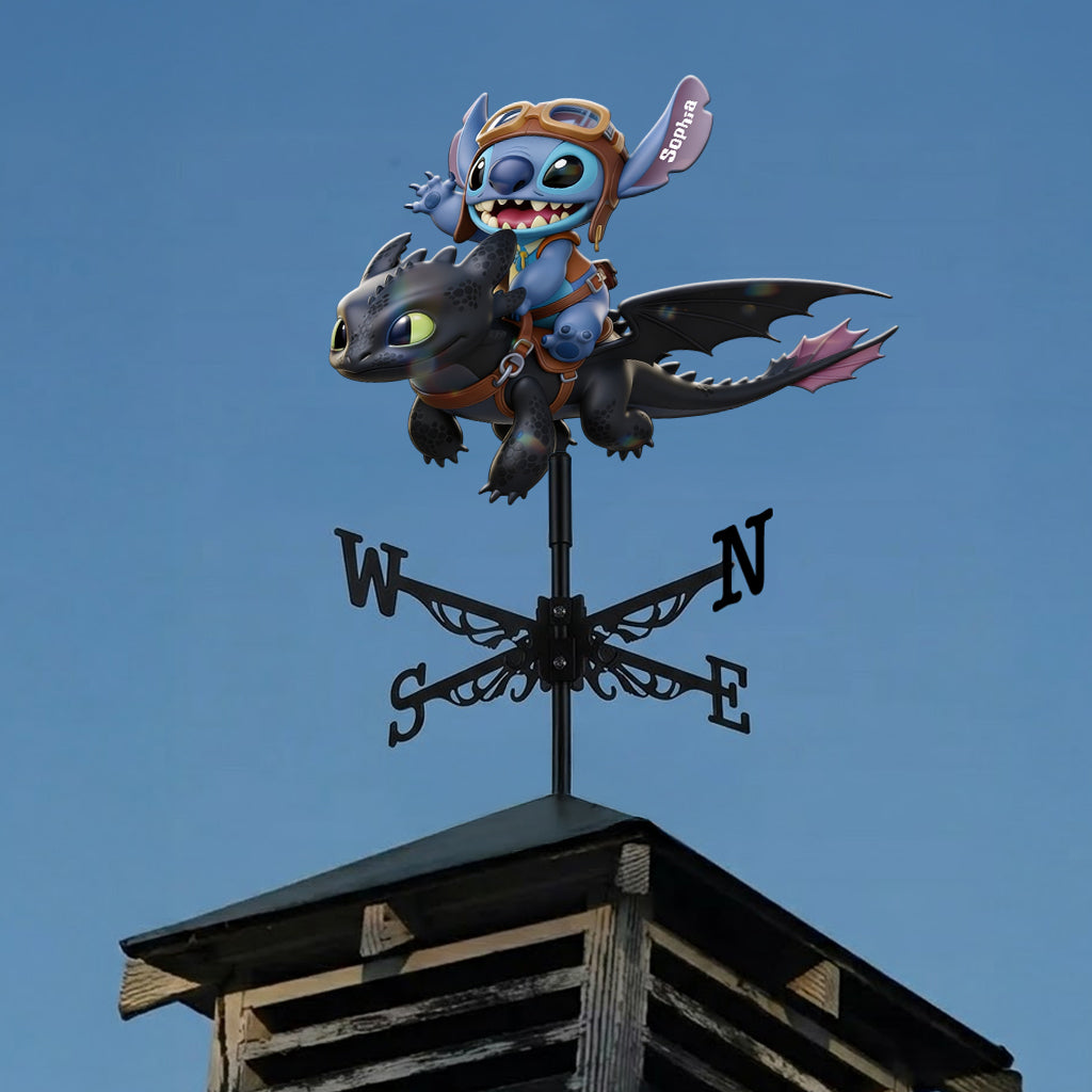Two Little Monsters - Personalized Ohana Weather Vane
