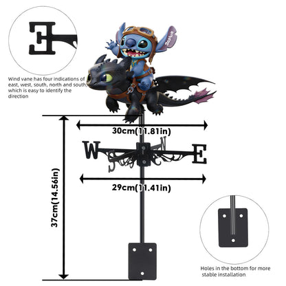 Two Little Monsters - Personalized Ohana Weather Vane