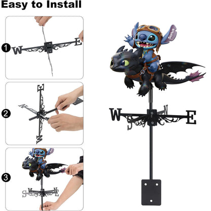 Two Little Monsters - Personalized Ohana Weather Vane