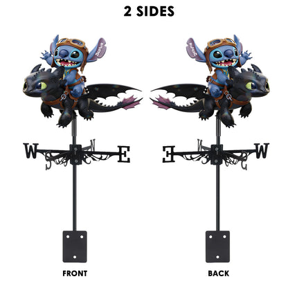 Two Little Monsters - Personalized Ohana Weather Vane