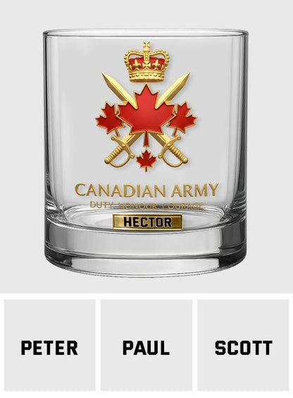 Premium American Pride US - Personalized Veteran Whiskey Glass