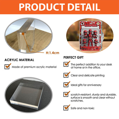 Best Dad Ever - Personalized The Psychopath Custom Shaped Acrylic Plaque