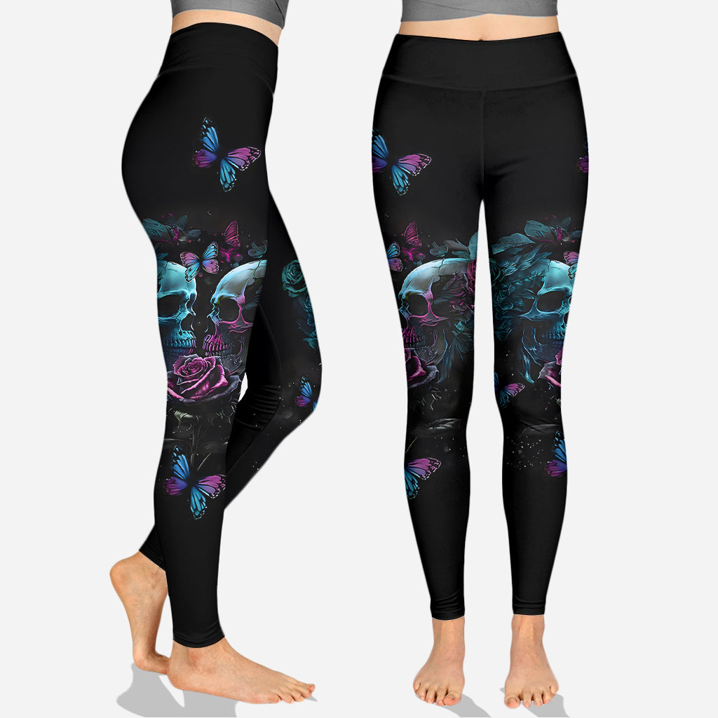 You & Me We Got This - Personalized Skull Hoodie and Leggings