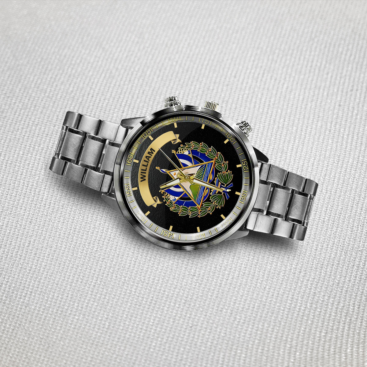 Proud El Salvador - Personalized Expats Hand Watch