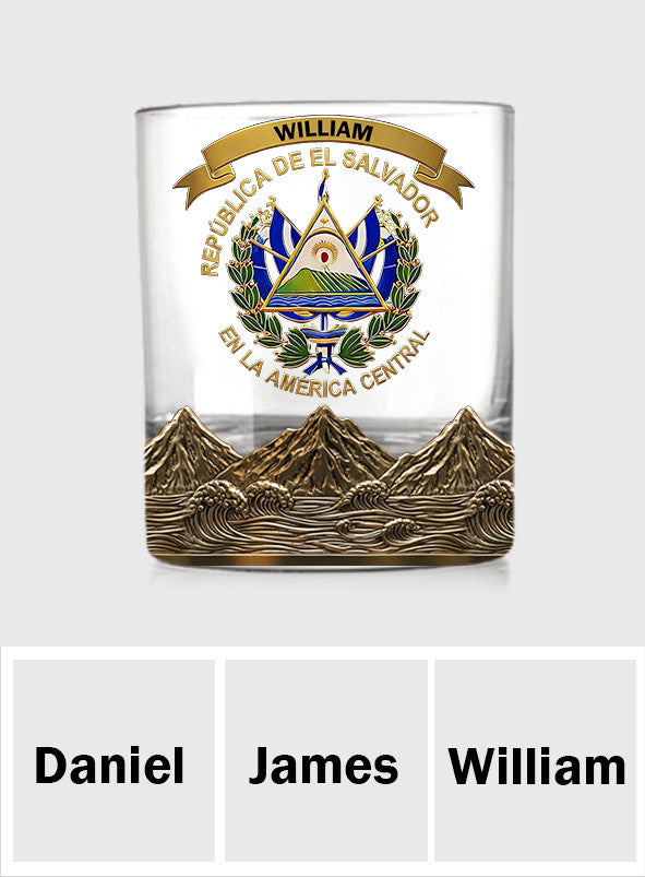 Proud El Salvador - Personalized Expats Whiskey Glass