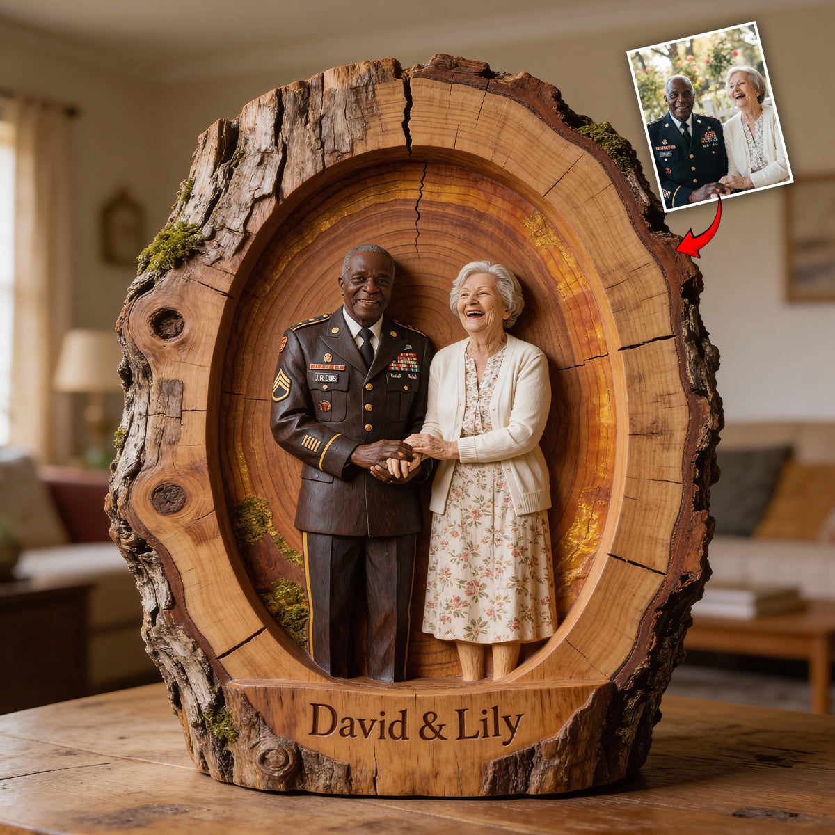 Couple Gift - Personalized Couple Custom Shaped Acrylic Plaque