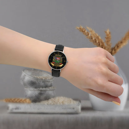 Proud Puerto Rico, Joannes Est Nomen Ejus - Personalized Expats Hand Watch