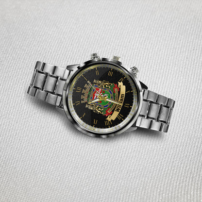 Proud Puerto Rico, Joannes Est Nomen Ejus - Personalized Expats Hand Watch