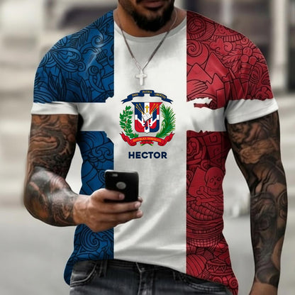 Dominican Republic, Dios, Patria, Libertad - Personalized Expats All Over Shirt