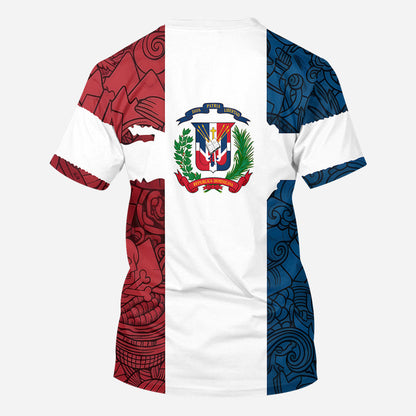 Dominican Republic, Dios, Patria, Libertad - Personalized Expats All Over Shirt