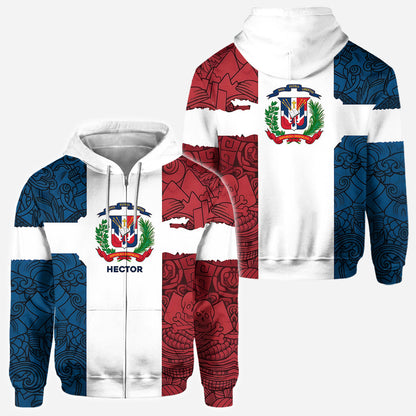 Dominican Republic, Dios, Patria, Libertad - Personalized Expats All Over Shirt