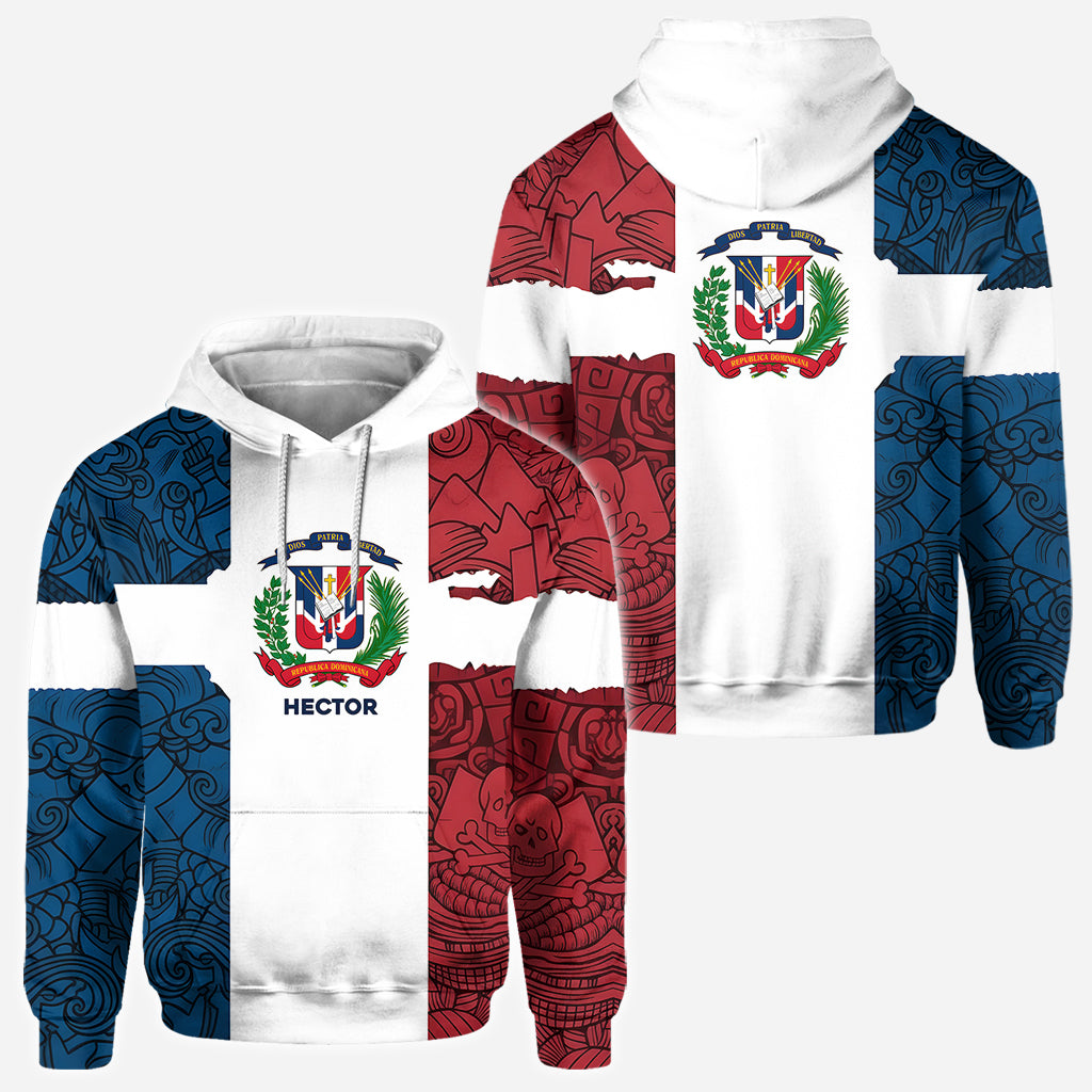 Dominican Republic, Dios, Patria, Libertad - Personalized Expats All Over Shirt