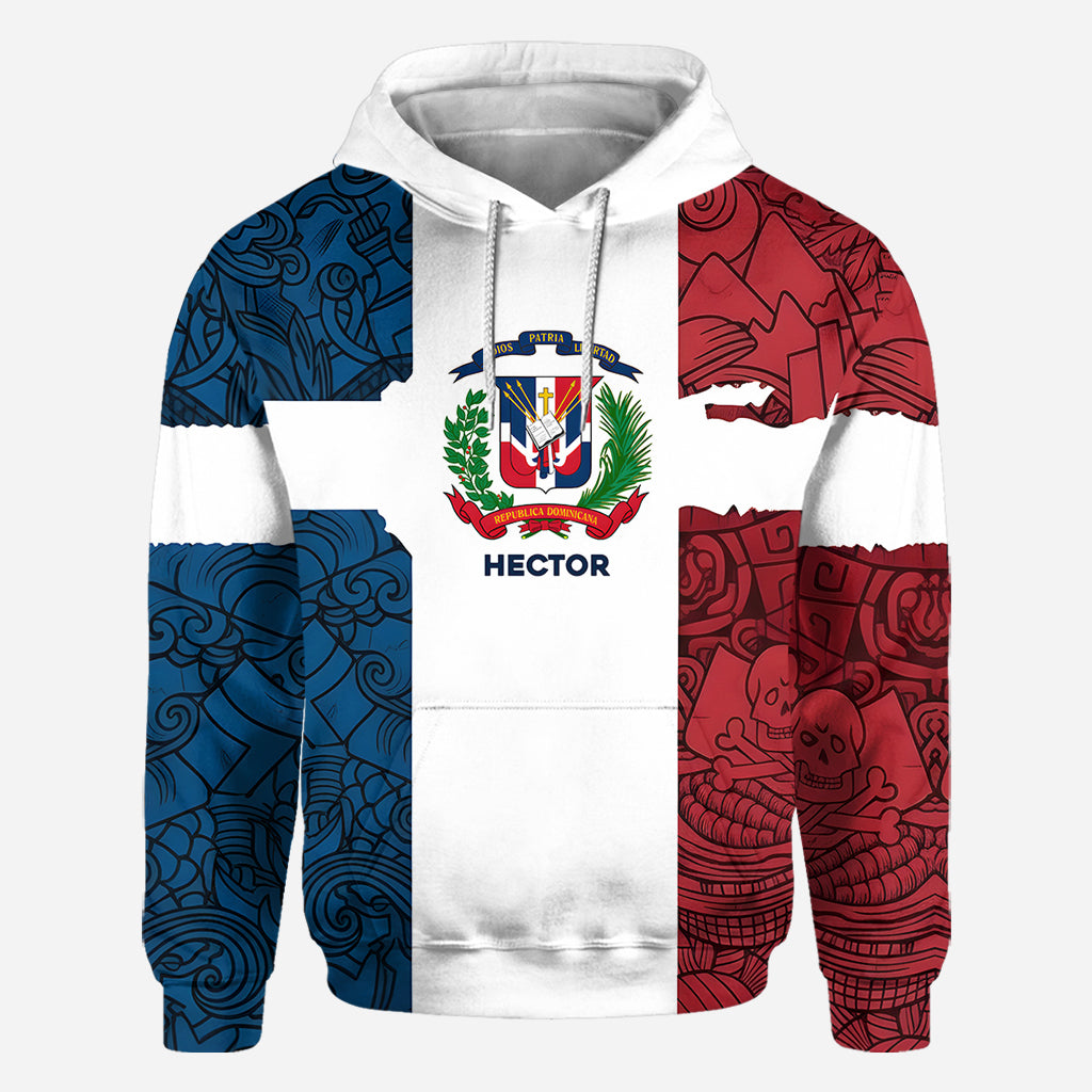 Dominican Republic, Dios, Patria, Libertad - Personalized Expats All Over Shirt