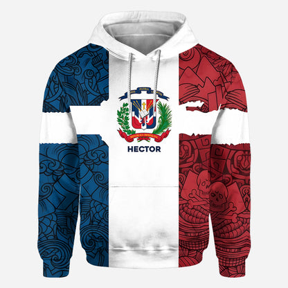 Dominican Republic, Dios, Patria, Libertad - Personalized Expats All Over Shirt