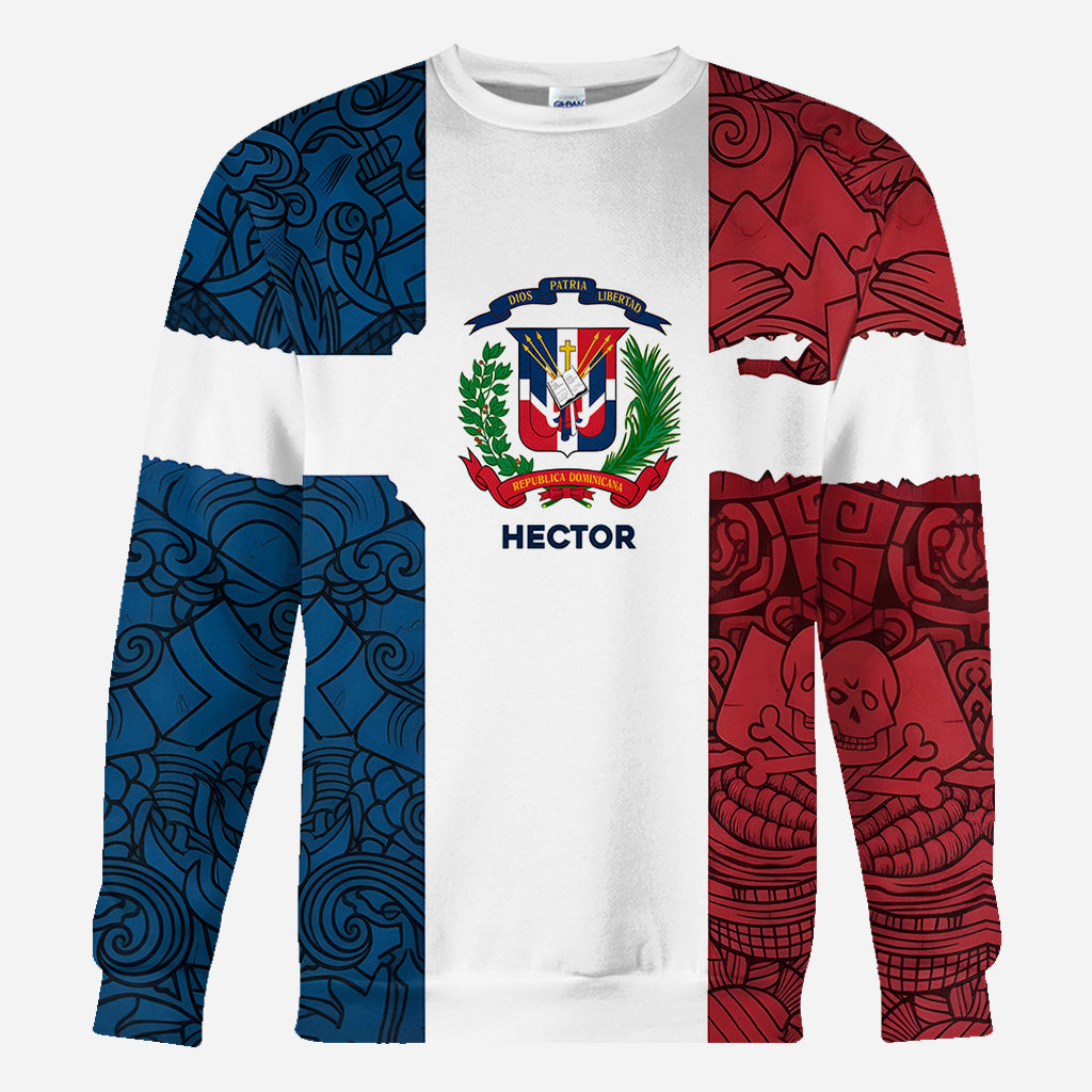 Dominican Republic, Dios, Patria, Libertad - Personalized Expats All Over Shirt