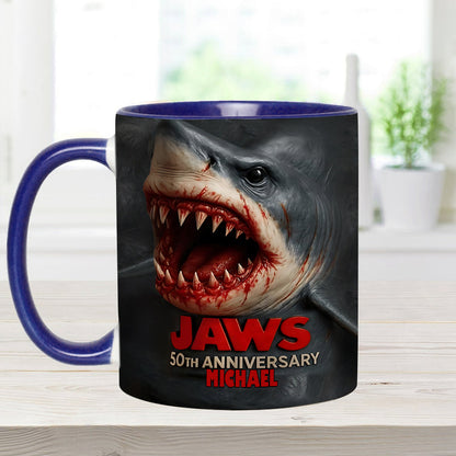 Scary Shark - Personalized Accent Mug