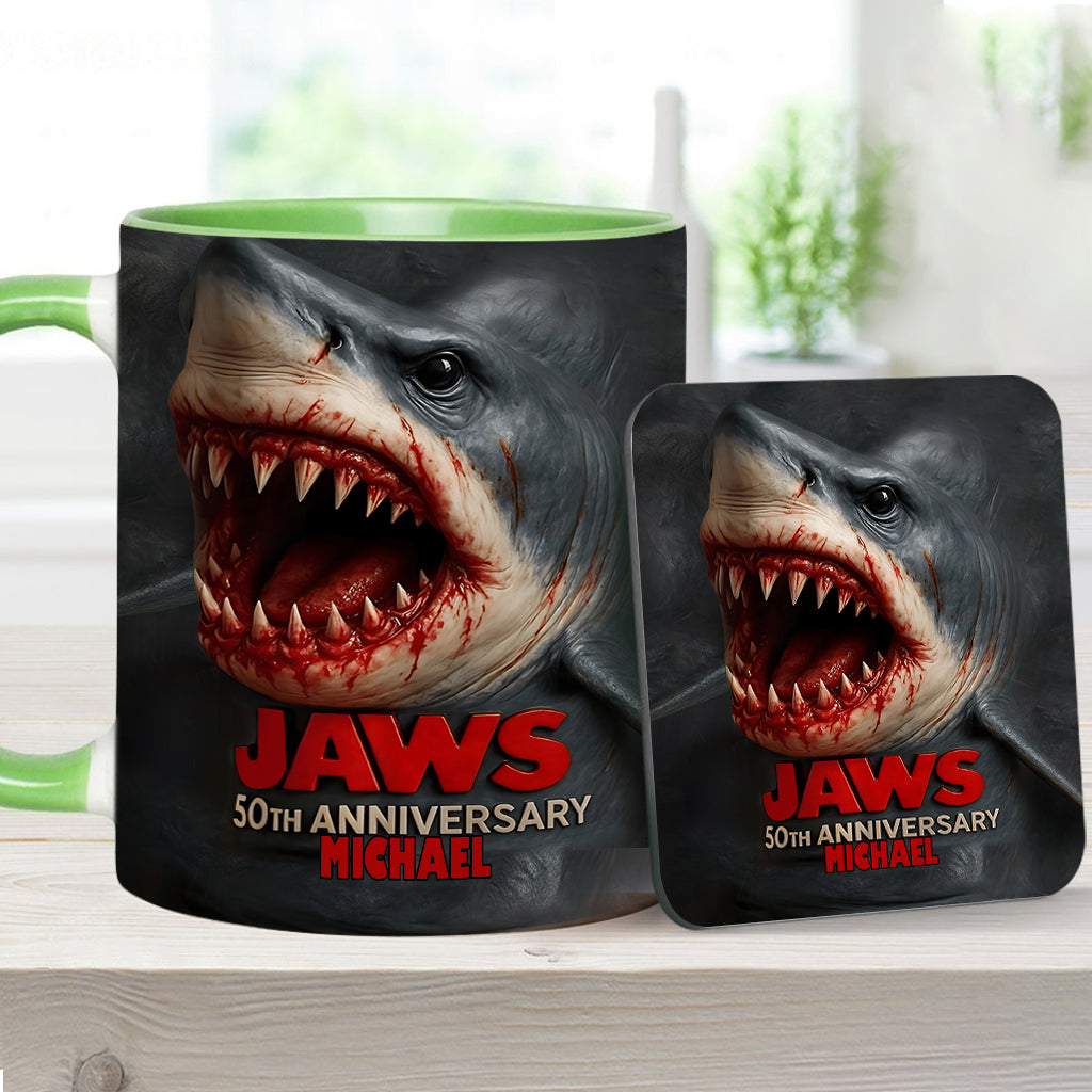 Scary Shark - Personalized Accent Mug