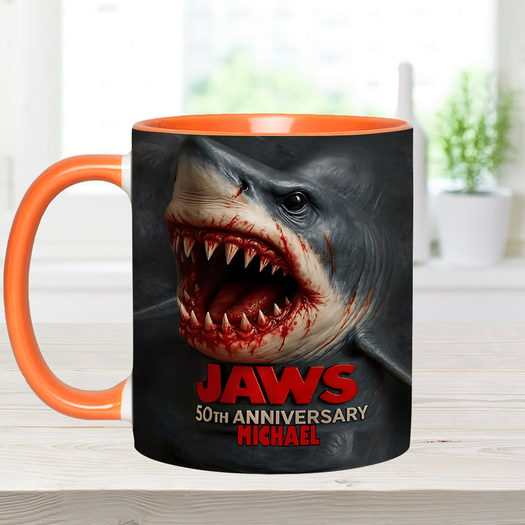 Scary Shark - Personalized Accent Mug