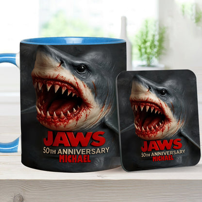 Scary Shark - Personalized Accent Mug