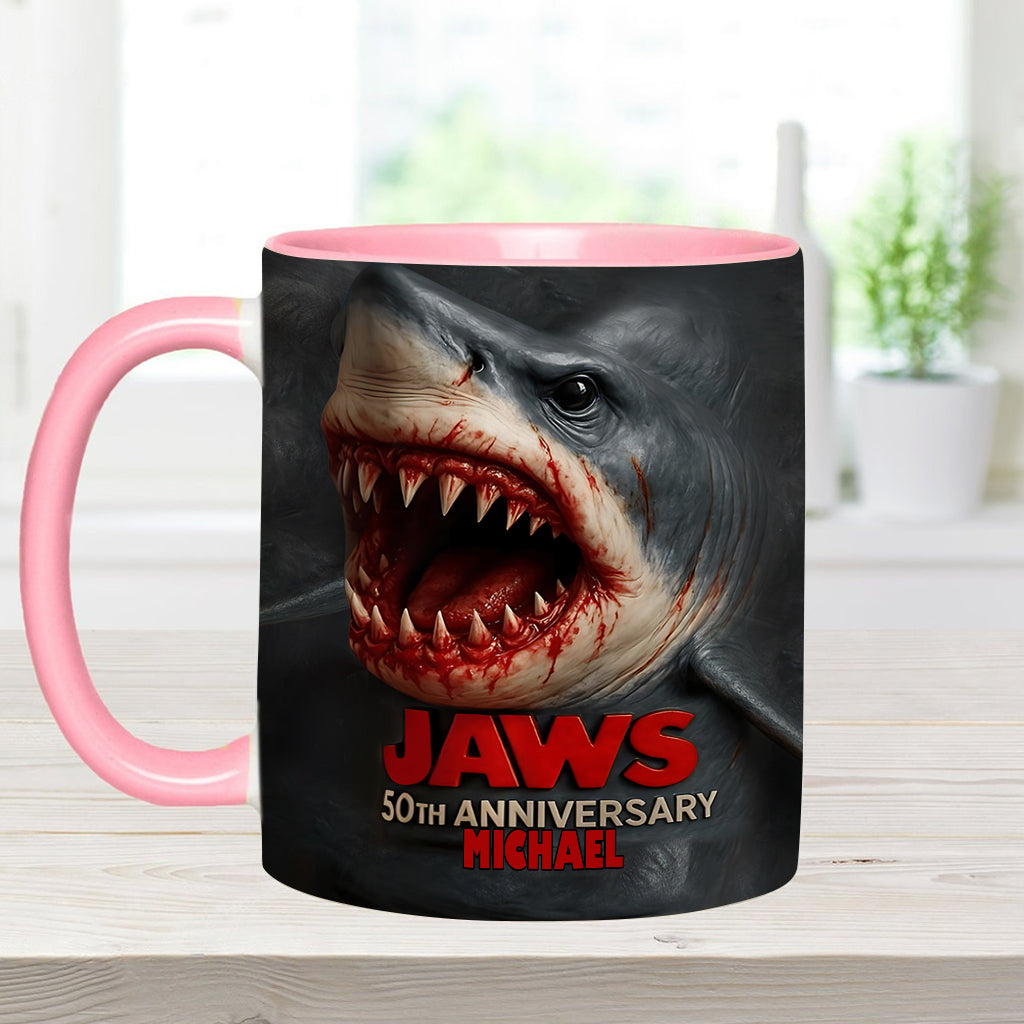 Scary Shark - Personalized Accent Mug