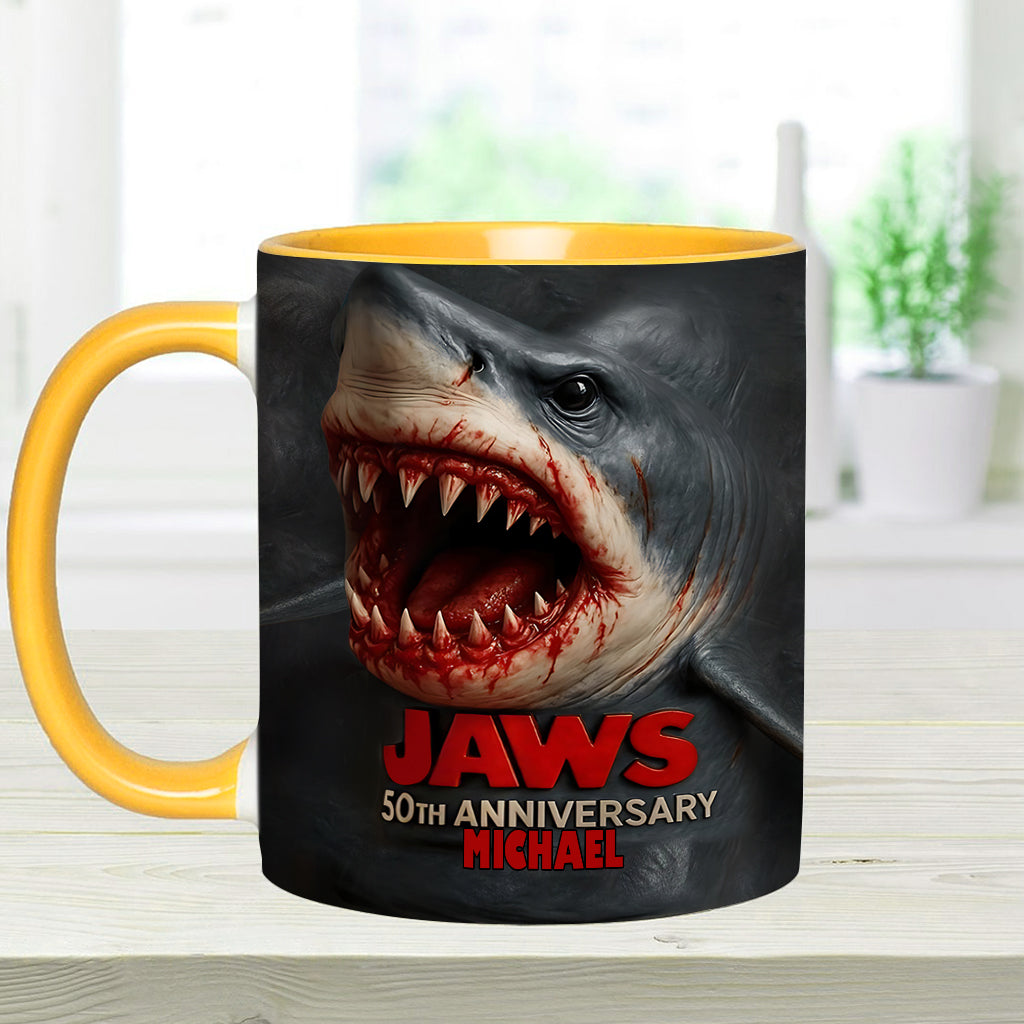 Scary Shark - Personalized Accent Mug