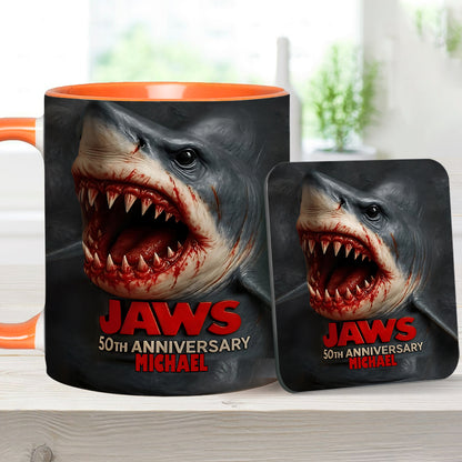 Scary Shark - Personalized Accent Mug