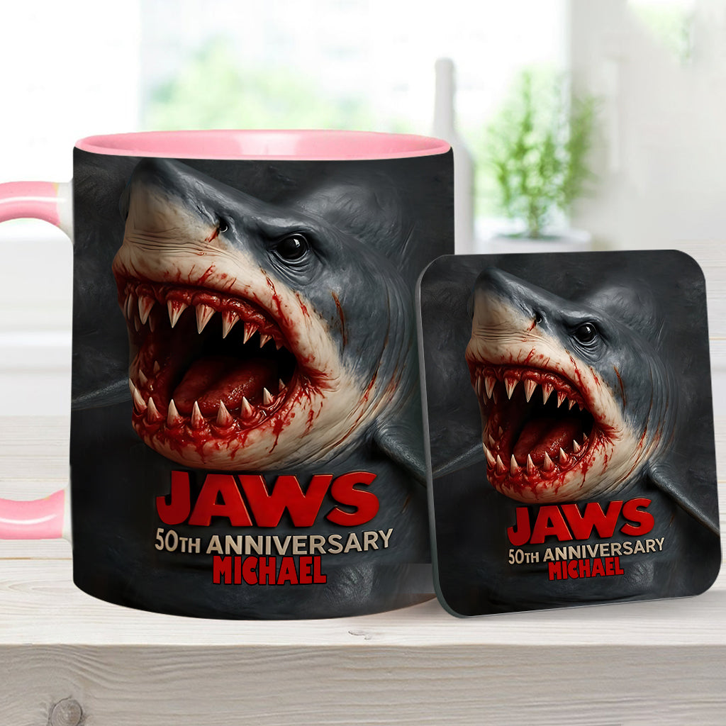 Scary Shark - Personalized Accent Mug