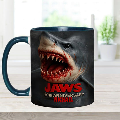 Scary Shark - Personalized Accent Mug