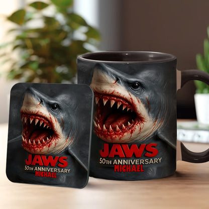 Scary Shark - Personalized Accent Mug