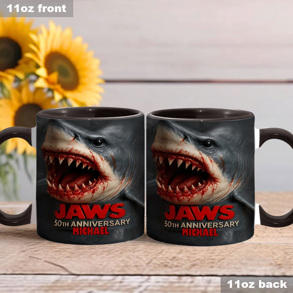 Scary Shark - Personalized Accent Mug
