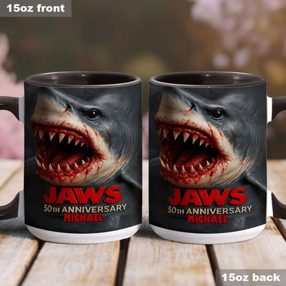 Scary Shark - Personalized Accent Mug