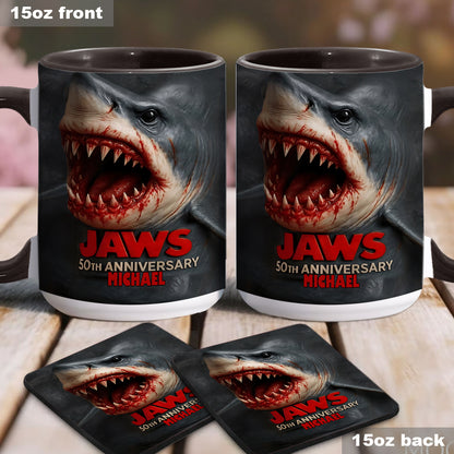 Scary Shark - Personalized Accent Mug