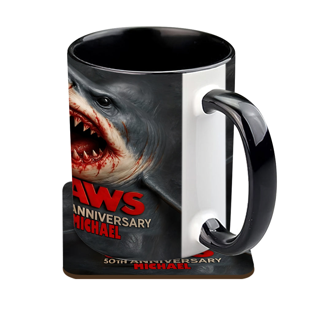 Scary Shark - Personalized Accent Mug