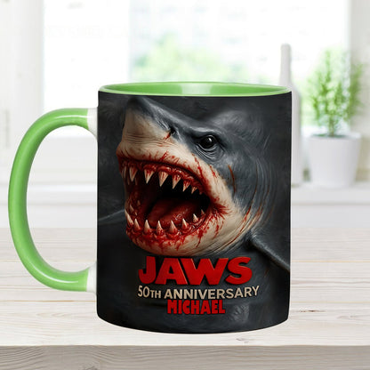 Scary Shark - Personalized Accent Mug