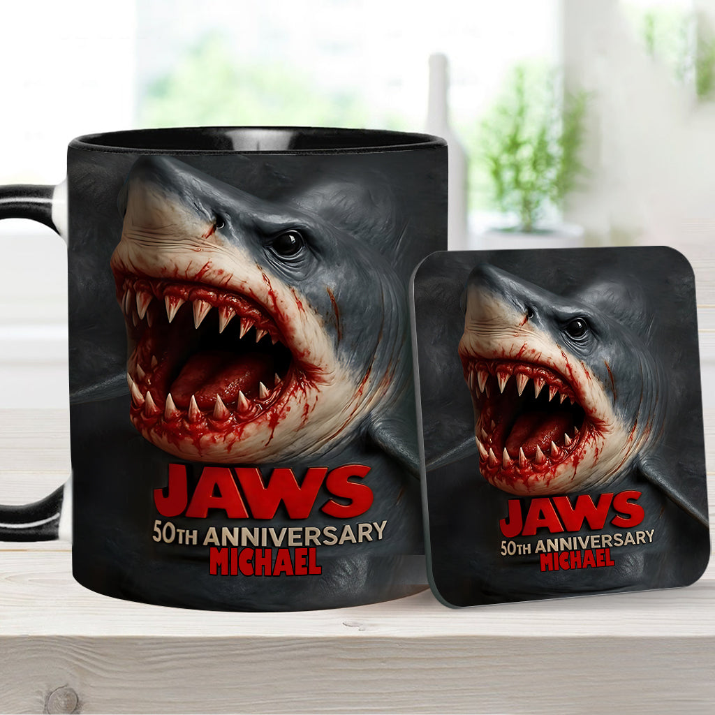 Scary Shark - Personalized Accent Mug