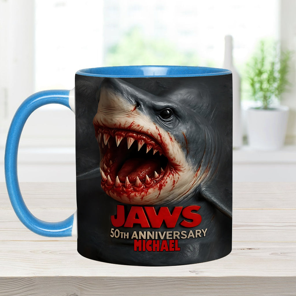 Scary Shark - Personalized Accent Mug