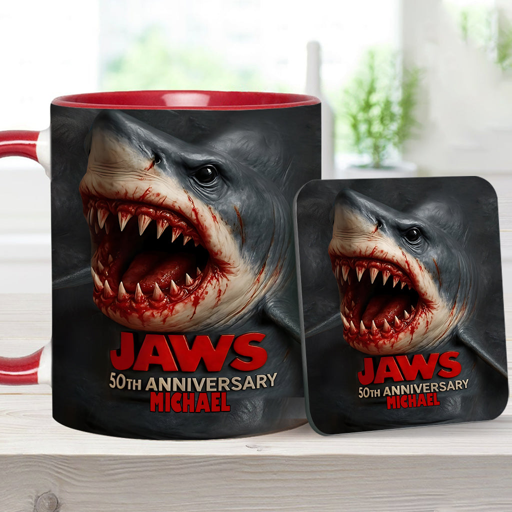 Scary Shark - Personalized Accent Mug