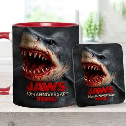 Scary Shark - Personalized Accent Mug