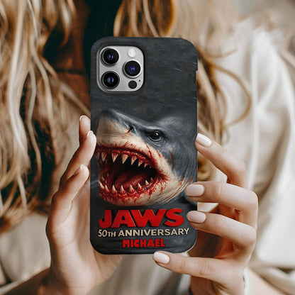 Scary Shark - Personalized Shark Full Print Phone Case
