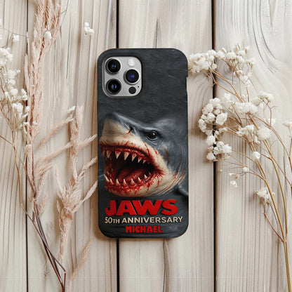 Scary Shark - Personalized Shark Full Print Phone Case