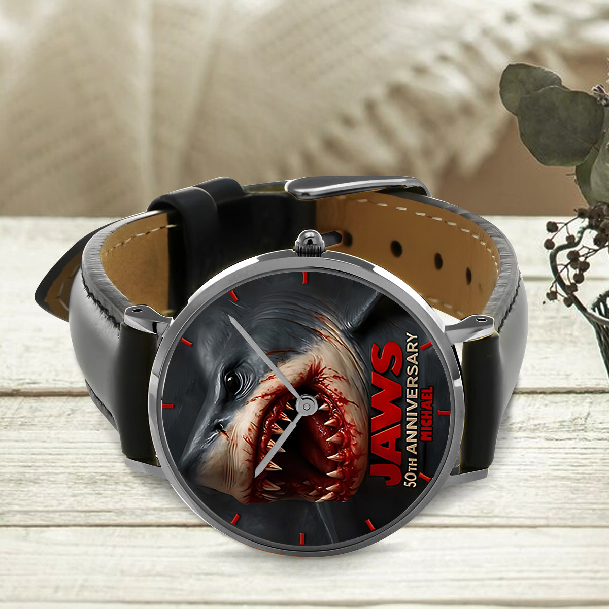 Scary Shark - Personalized Hand Watch