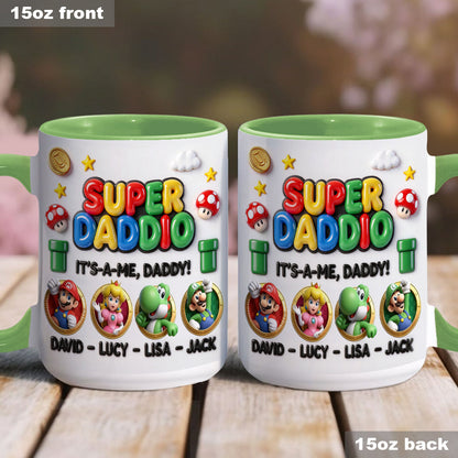 Supper Daddio - Personalized Super Plumber Accent Mug
