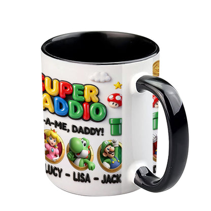 Supper Daddio - Personalized Super Plumber Accent Mug
