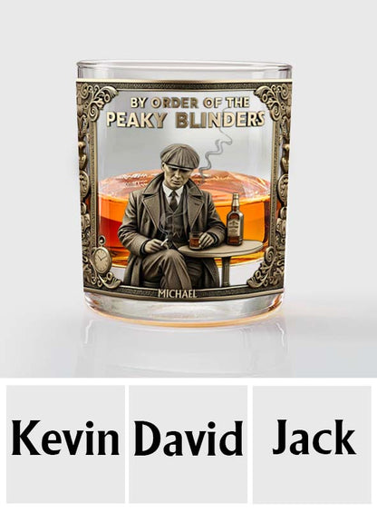 By Oder Of The Gang - Personalized Street Gang Whiskey Glass