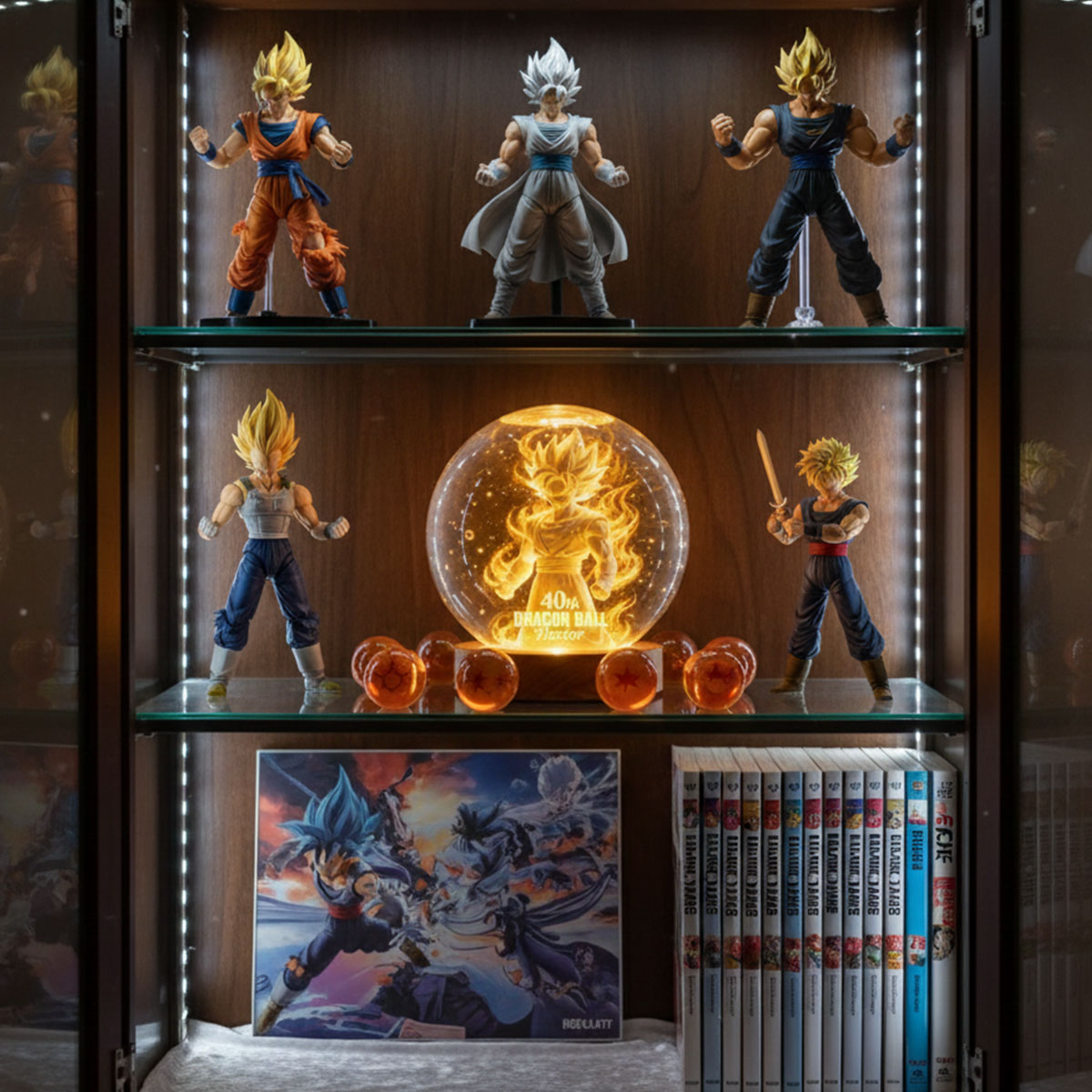 40th Anniversary - Personalized Seven Balls Crystal Ball Night Light