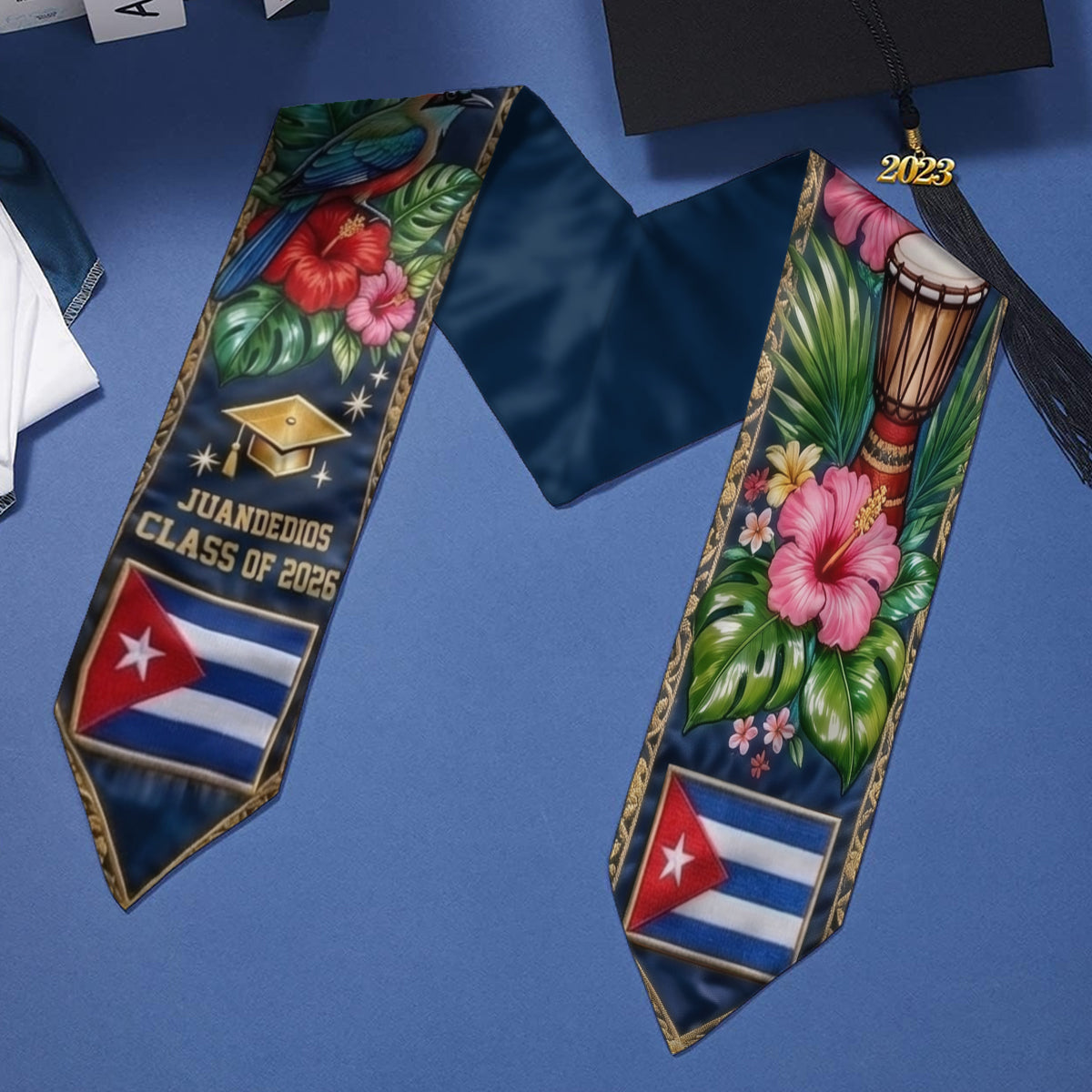 Proud Cuba, Class Of 2026 - Personalized Graduation Stole