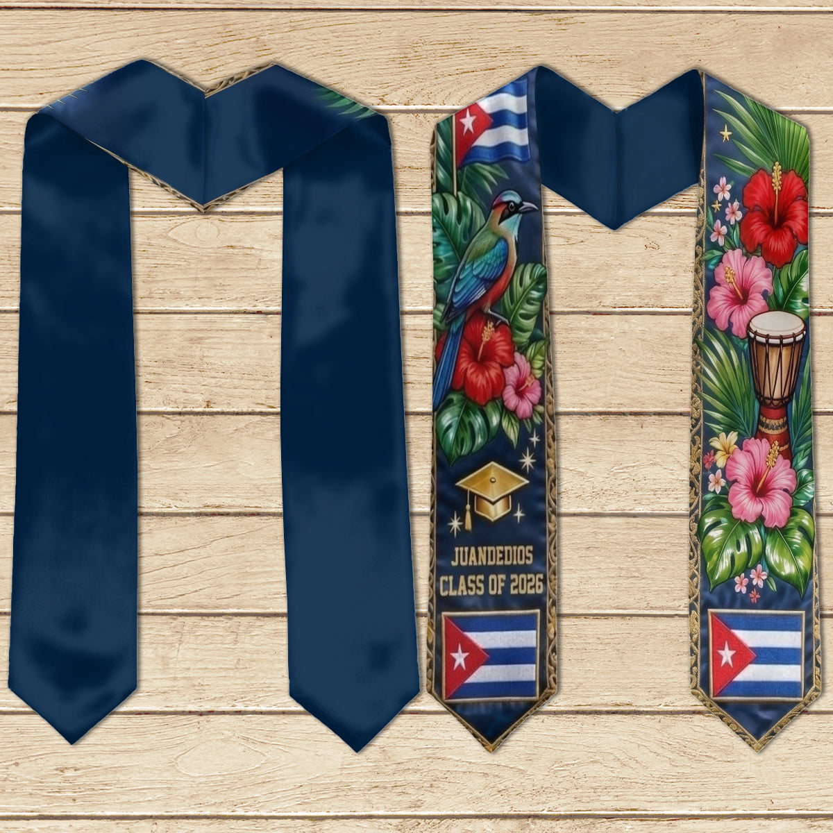Proud Cuba, Class Of 2026 - Personalized Graduation Stole