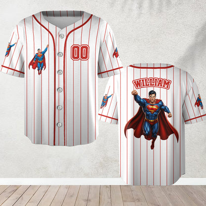 Super Kids - Personalized Kid Baseball Jersey