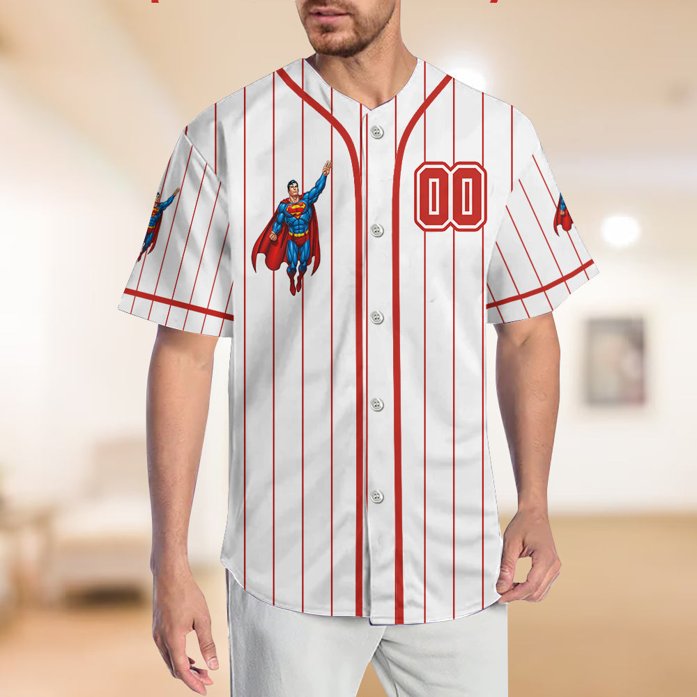 Super Kids - Personalized Kid Baseball Jersey