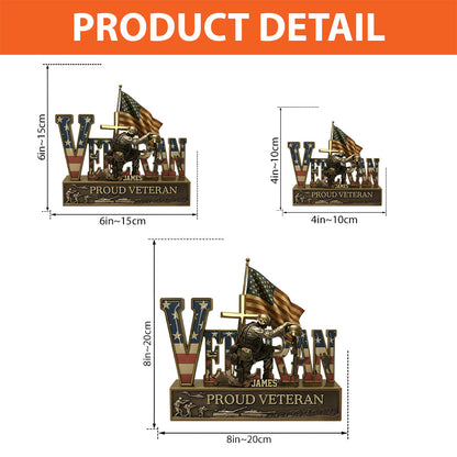 Strong Veteran Plaque - Personalized Veteran Custom Shaped Acrylic Plaque